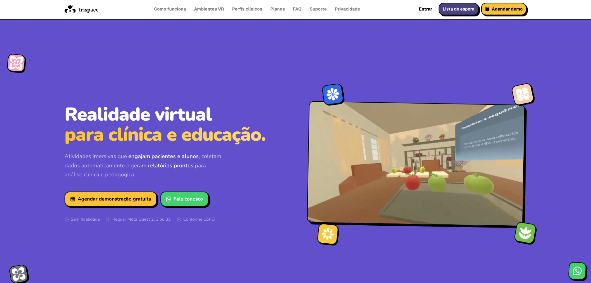 Irispace: RV para Psicólogos e Professores - imagem 1